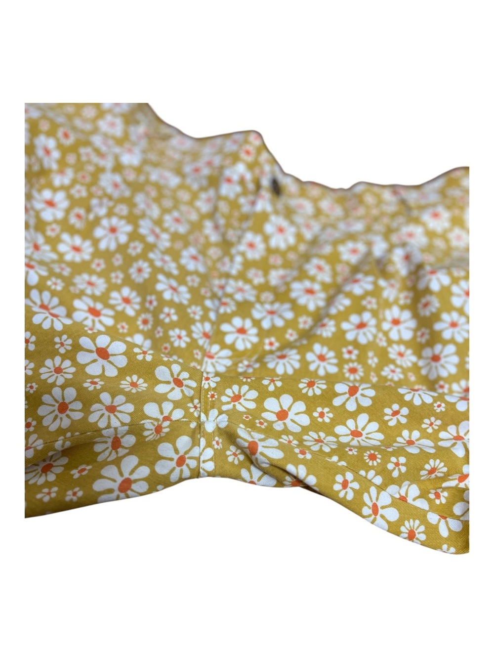 BIG BUD PRESS Lazy Daisy Yellow White Boho Festival Work Pants 100% Cotton XL - Picture 11 of 13